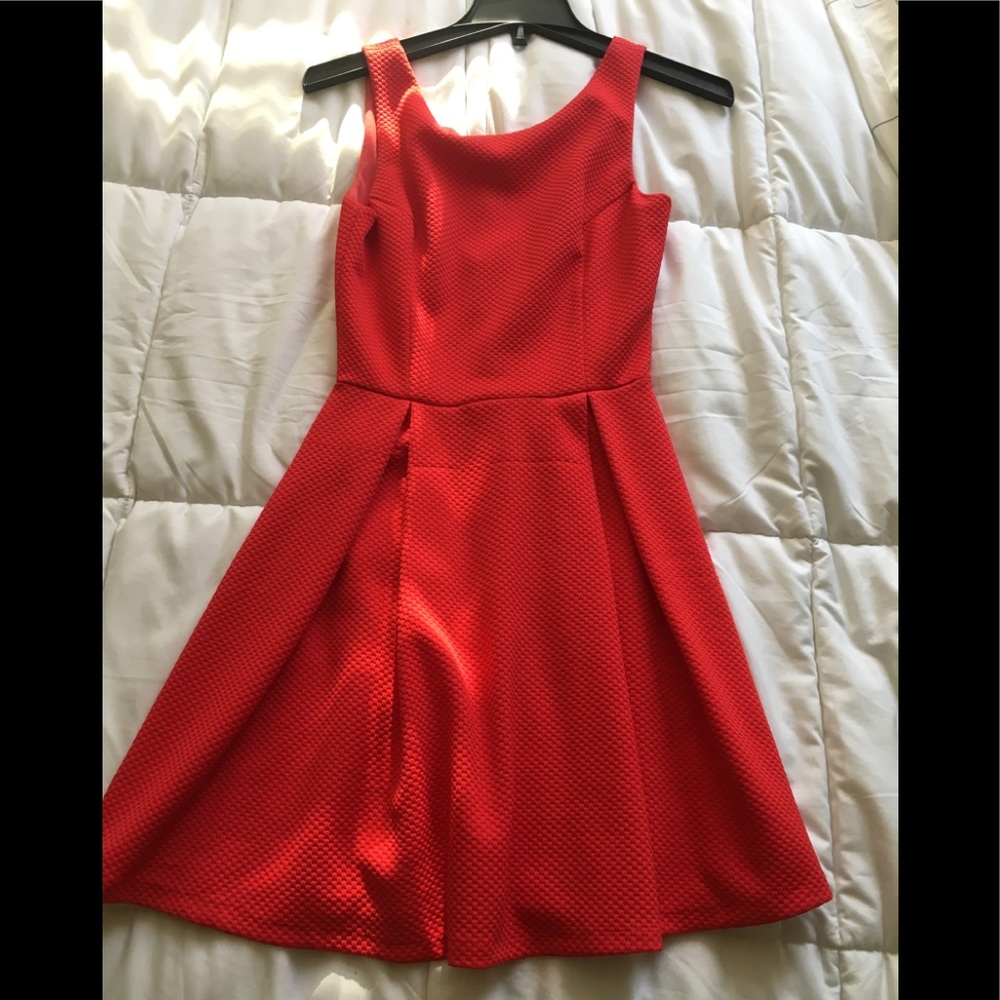 Textured skater dress